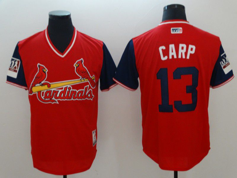 Men St.Louis Cardinals 13 Carp Red New Rush Limited MLB Jerseys